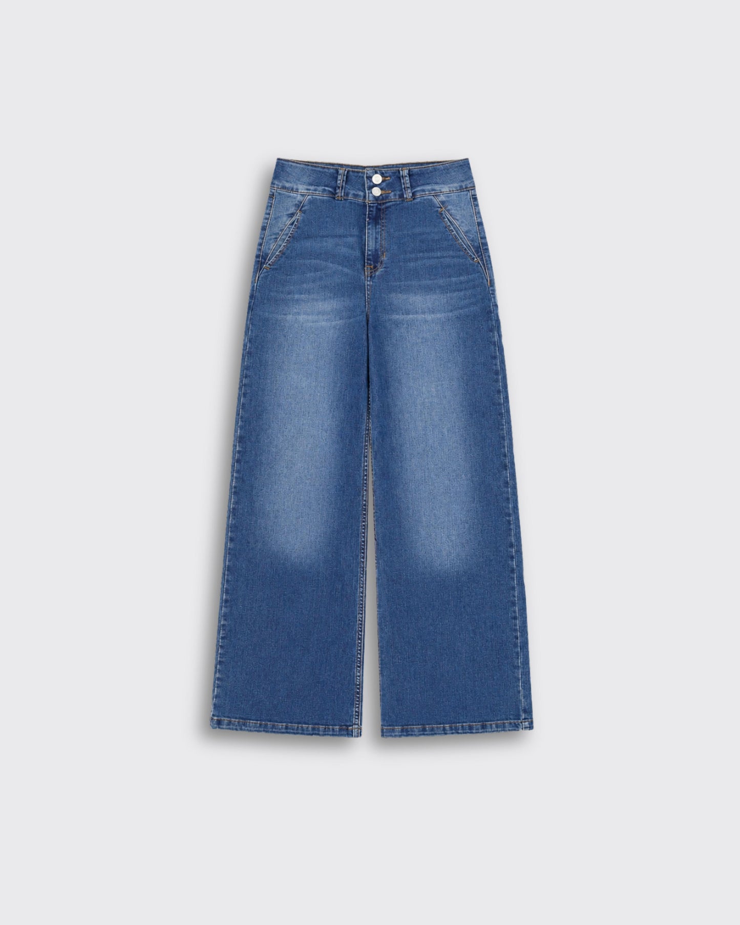 Jeans Wide-Tiro Alto