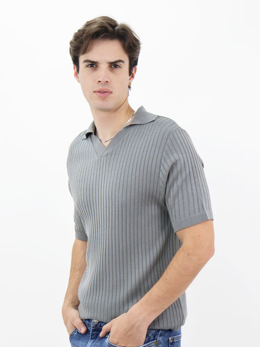 Polo Tejido Acanalado