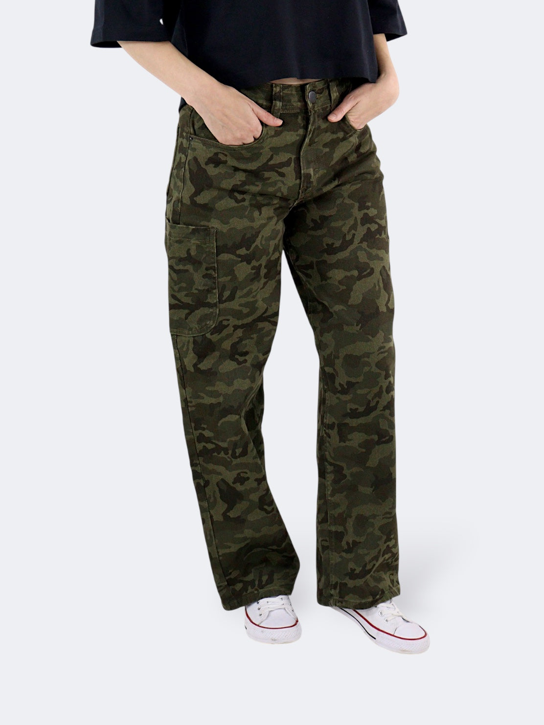 Jeans Baggy-Tiro Alto