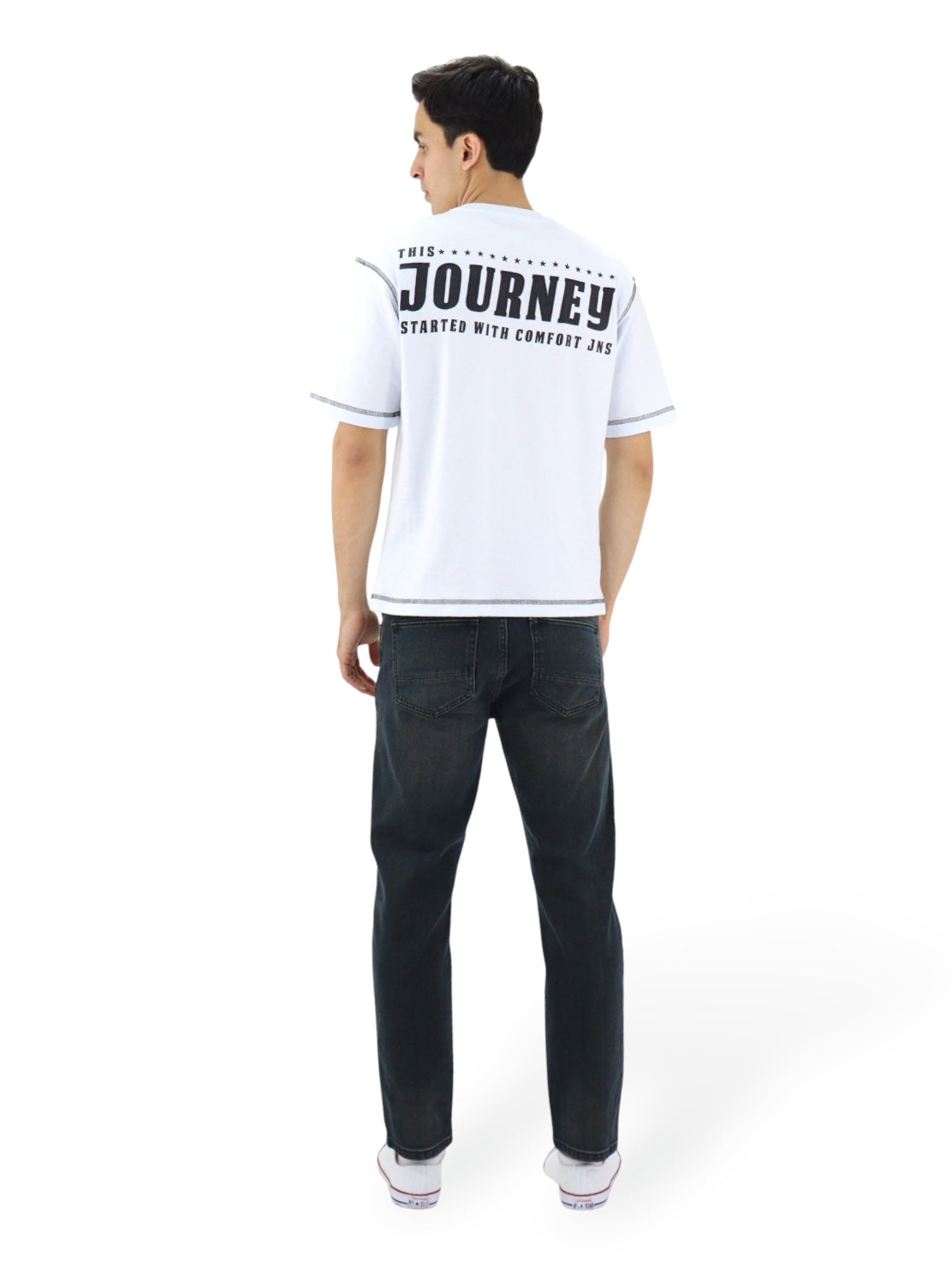 Jeans Slim Con Tinta