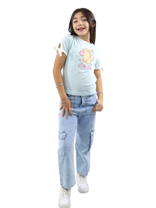 Playera manga corta
