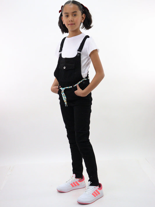 Overol denim de color negro