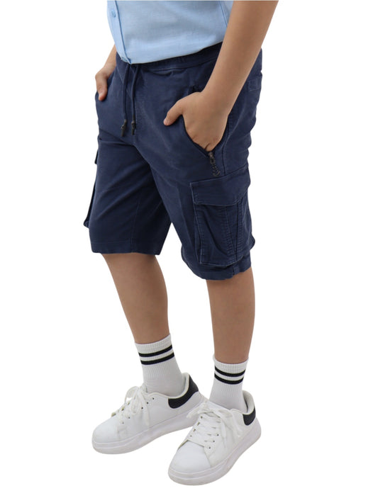 Bermuda cargo azul marino