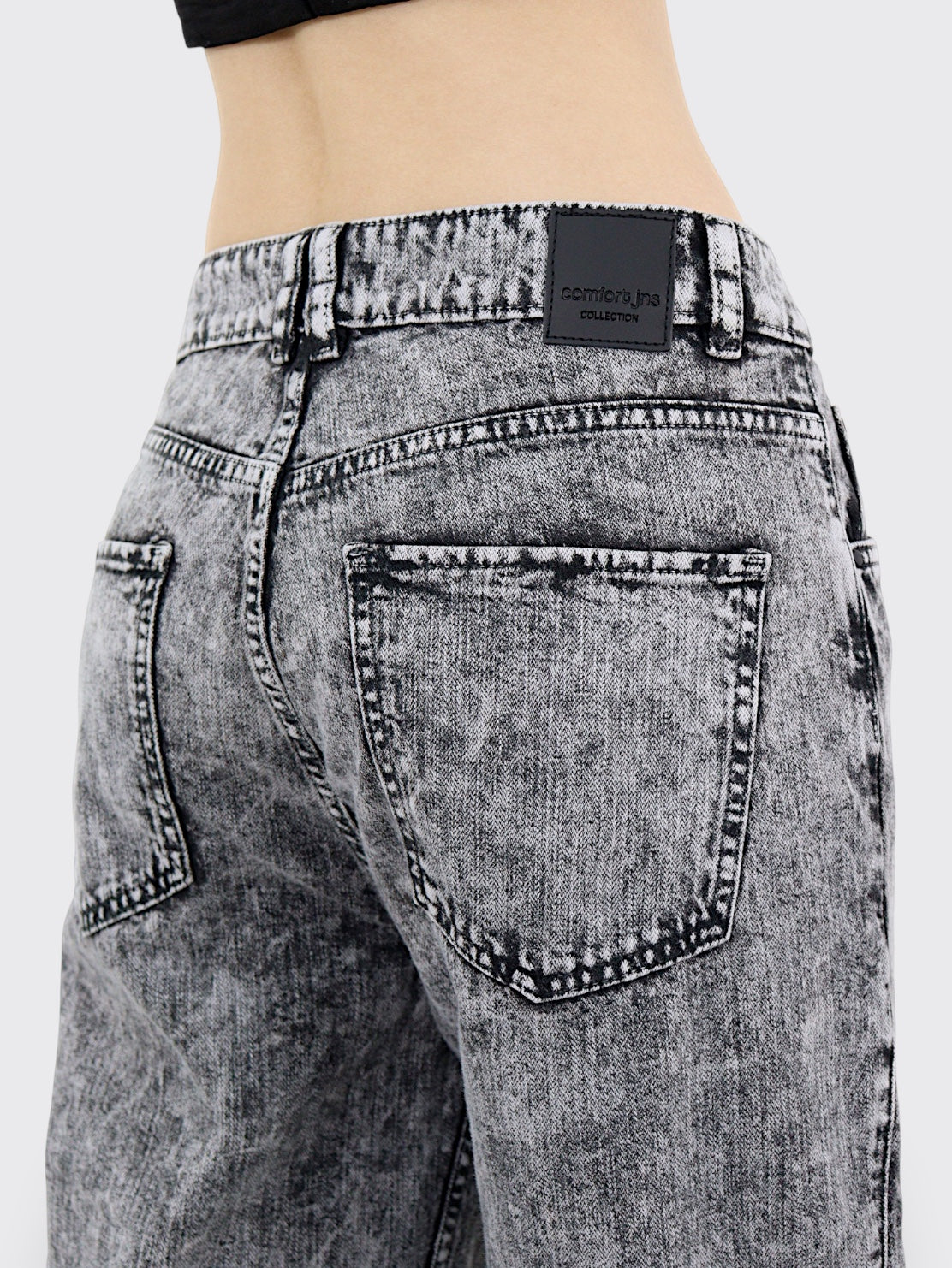 Jeans Wide-Tiro Alto