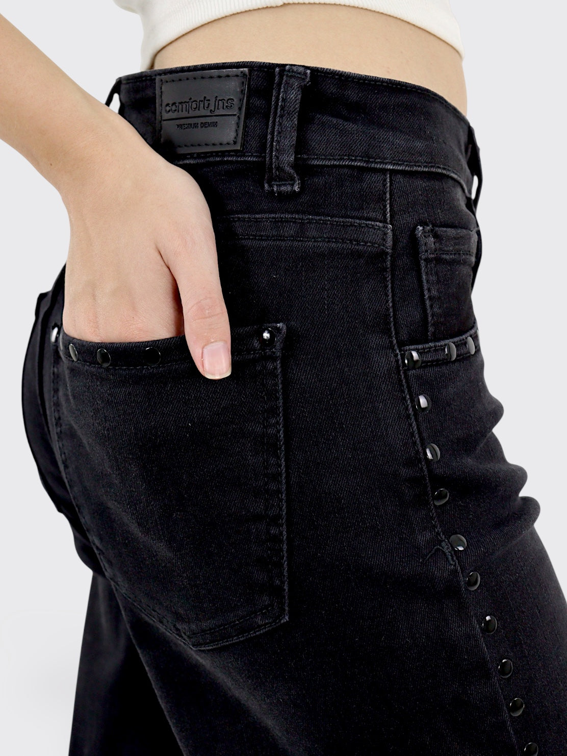 Jeans Wide-Tiro Alto
