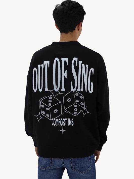 Sudadera oversize con estampado