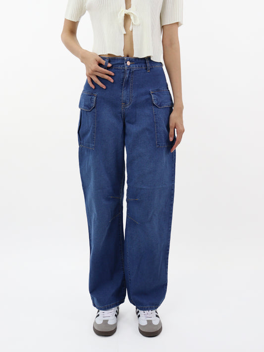 Jeans Baggy-Tiro Alto