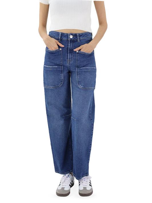 Jeans Baggy Tiro Alto