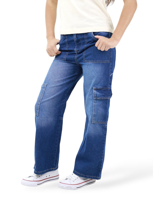 Jeans Wide Leg Cargo