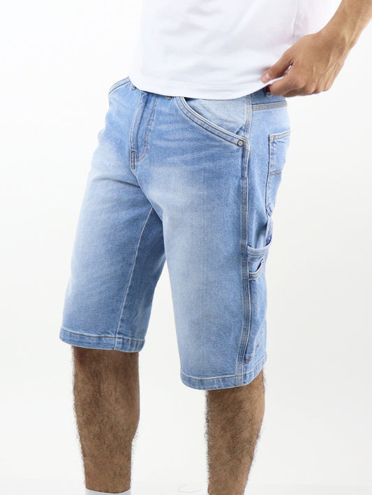 Bermuda denim azul claro