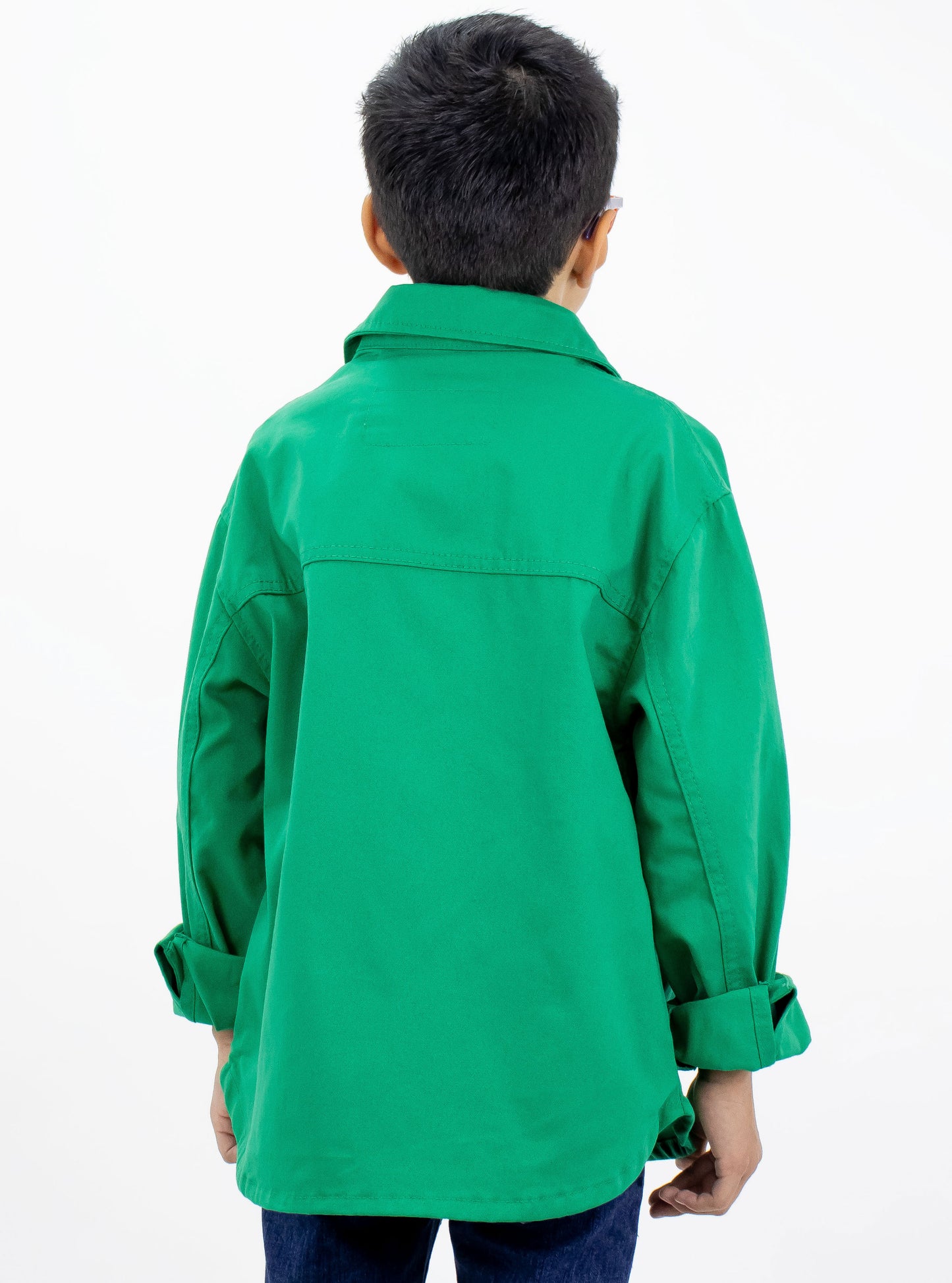 Sobrecamisa de color verde