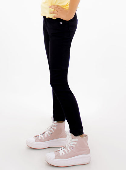 Jeans skinny de color negro