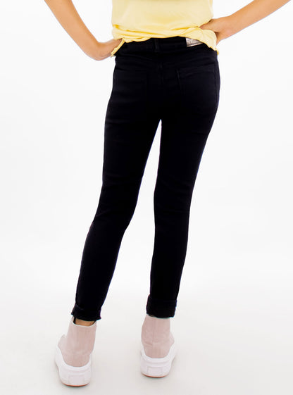 Jeans skinny de color negro