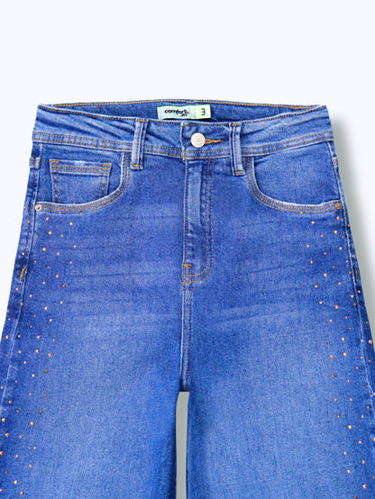 Jeans Wide Leg Brillos