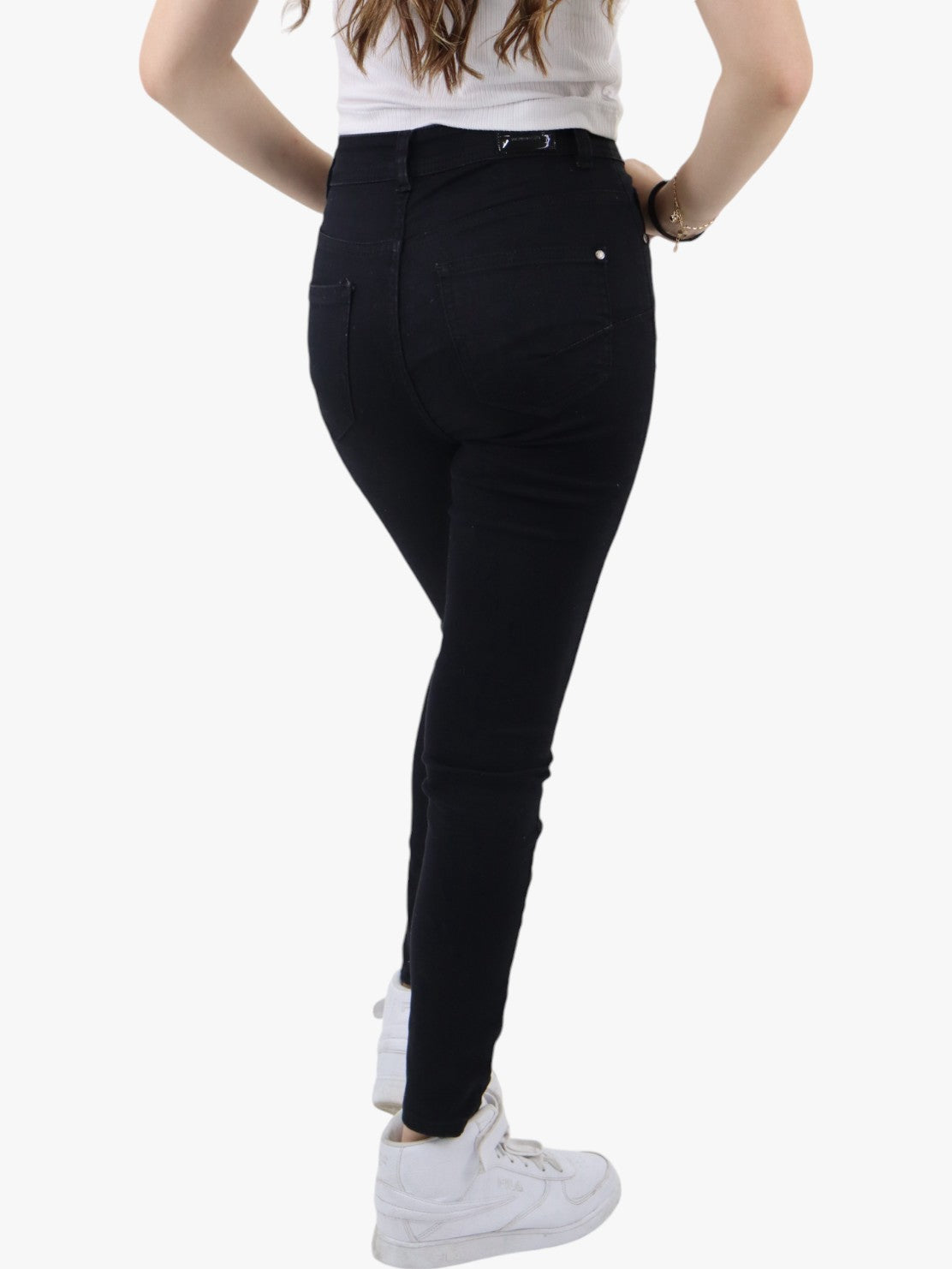 Jeans skinny tiro alto negro (NUEVA TEMPORADA)