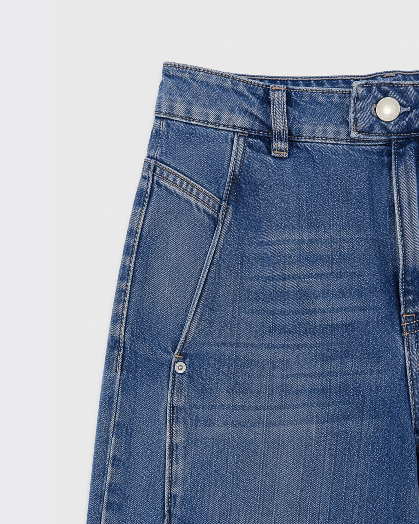 Jeans Wide-Tiro Alto