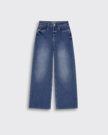 Jeans Wide-Tiro Alto