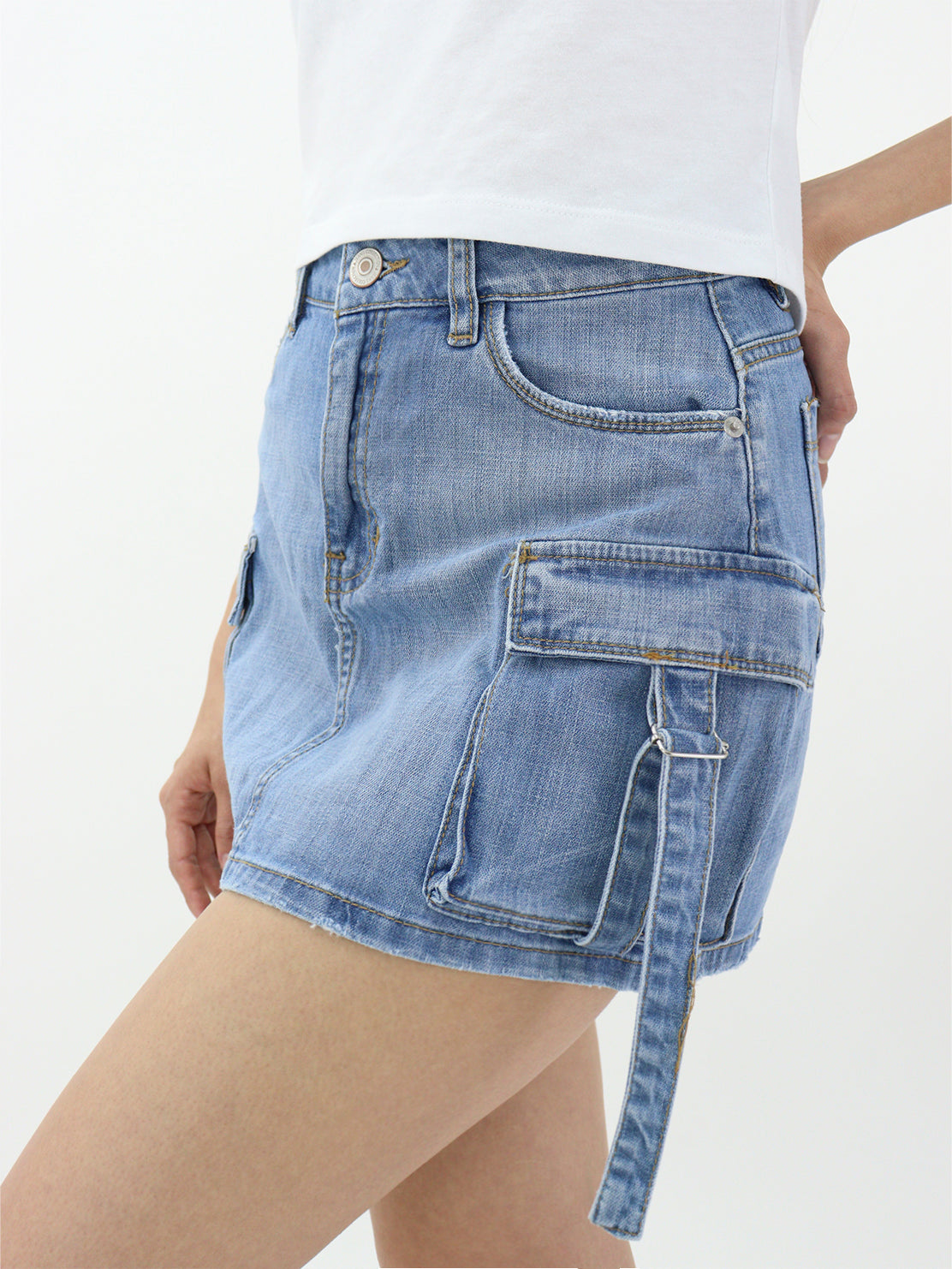 Falda Cargo-Tiro Medio