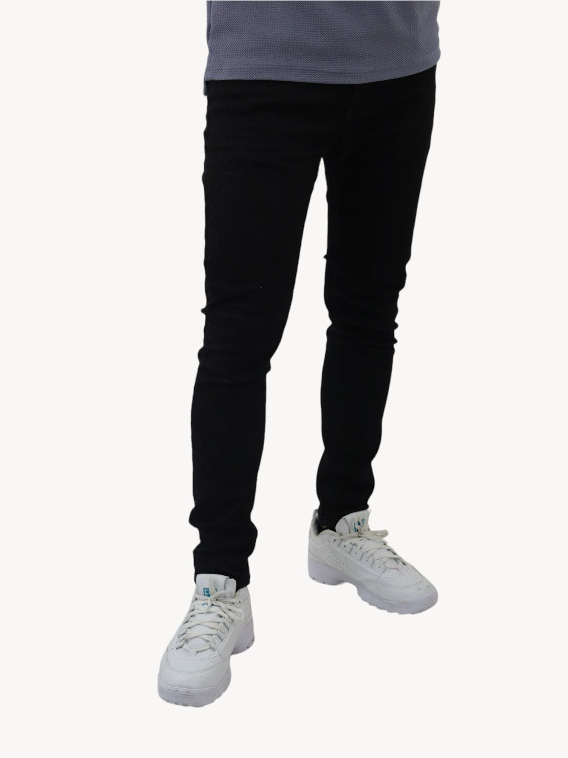 Jeans skinny negro jaspeado (NUEVA TEMPORADA)