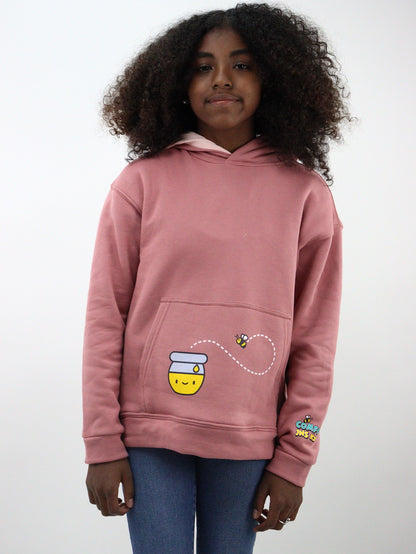 Sudadera de color rosa con capucha en forma de oso (NUEVA TEMPORADA)