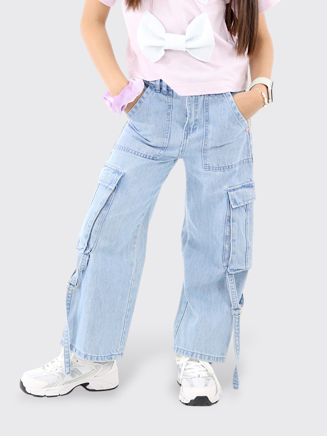 Jeans Wide Leg Cargo