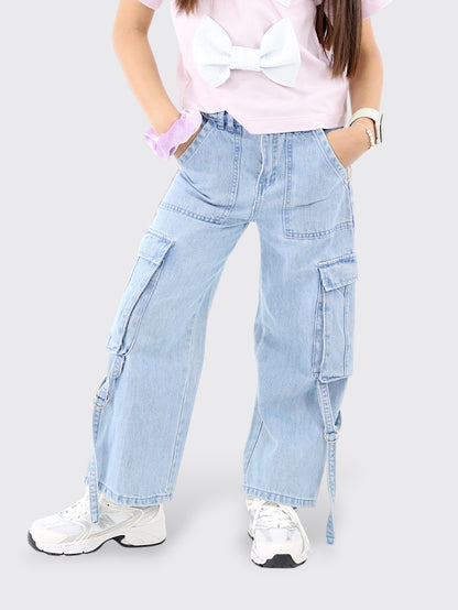 Jeans Wide Leg Cargo