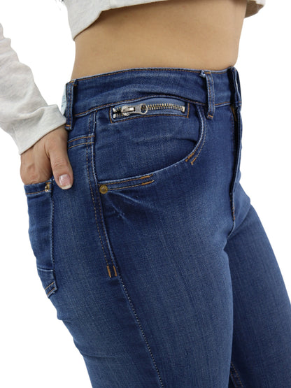 Jeans Skinny Tiro Alto