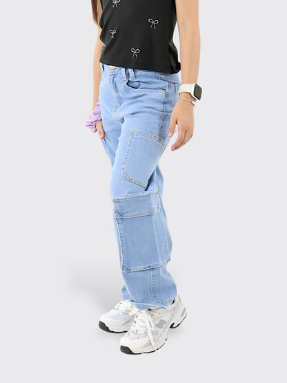Jeans Wide Leg Cargo