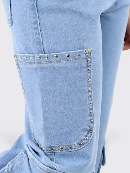 Jeans Wide Leg Cargo