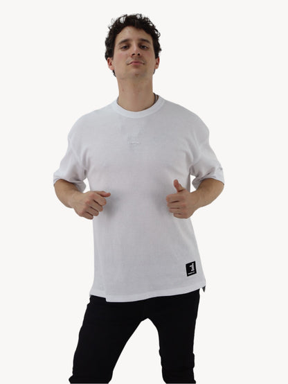 Playera oversize con gráfico de color blanco (NUEVA TEMPORADA)