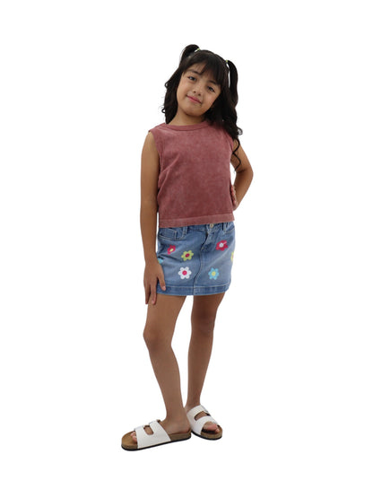 Falda denim