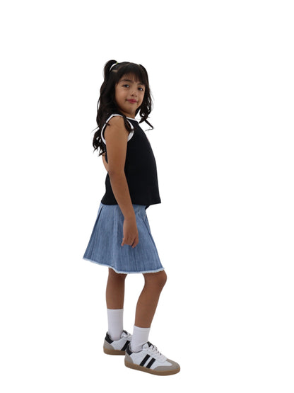 Falda con tablas