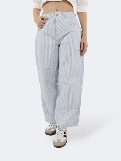 Jeans Barrel-Tiro Alto