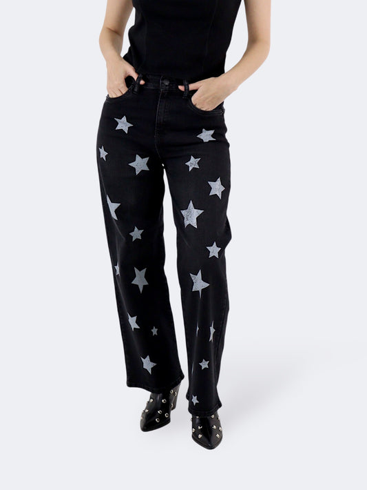 Jeans Wide Leg-Tiro Alto