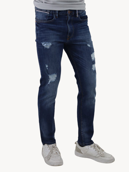 Jeans skinny azul oscuro con destrucción (NUEVA TEMPORADA)