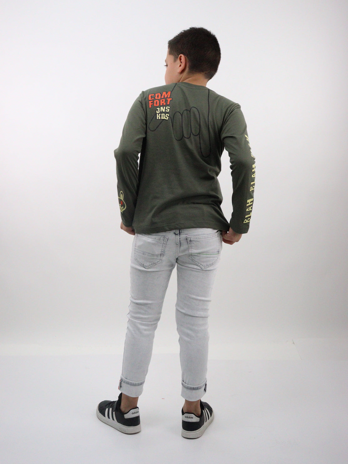 Jeans skinny de color gris claro con snow (NUEVA TEMPORADA)