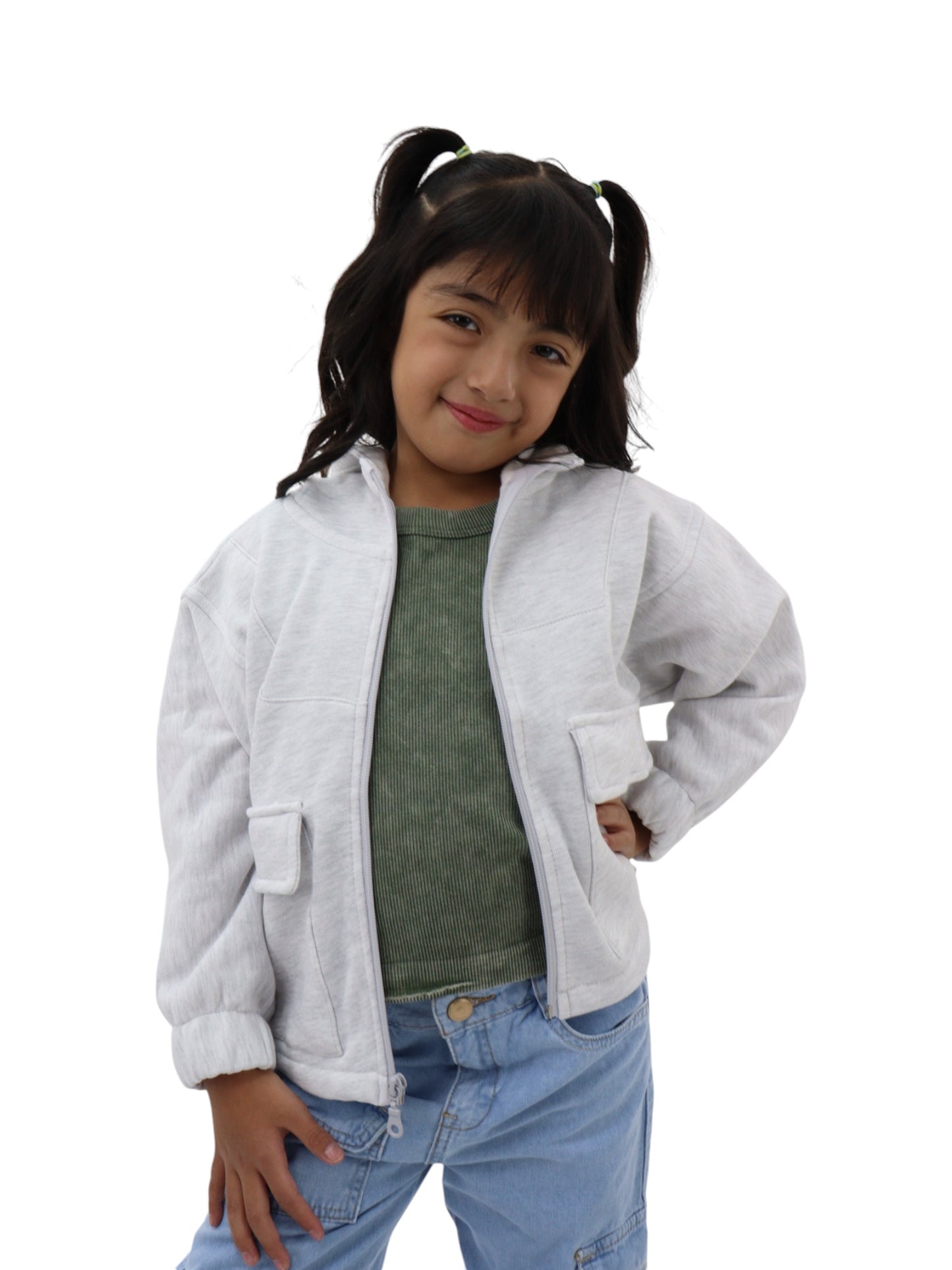 Sudadera gris jaspe