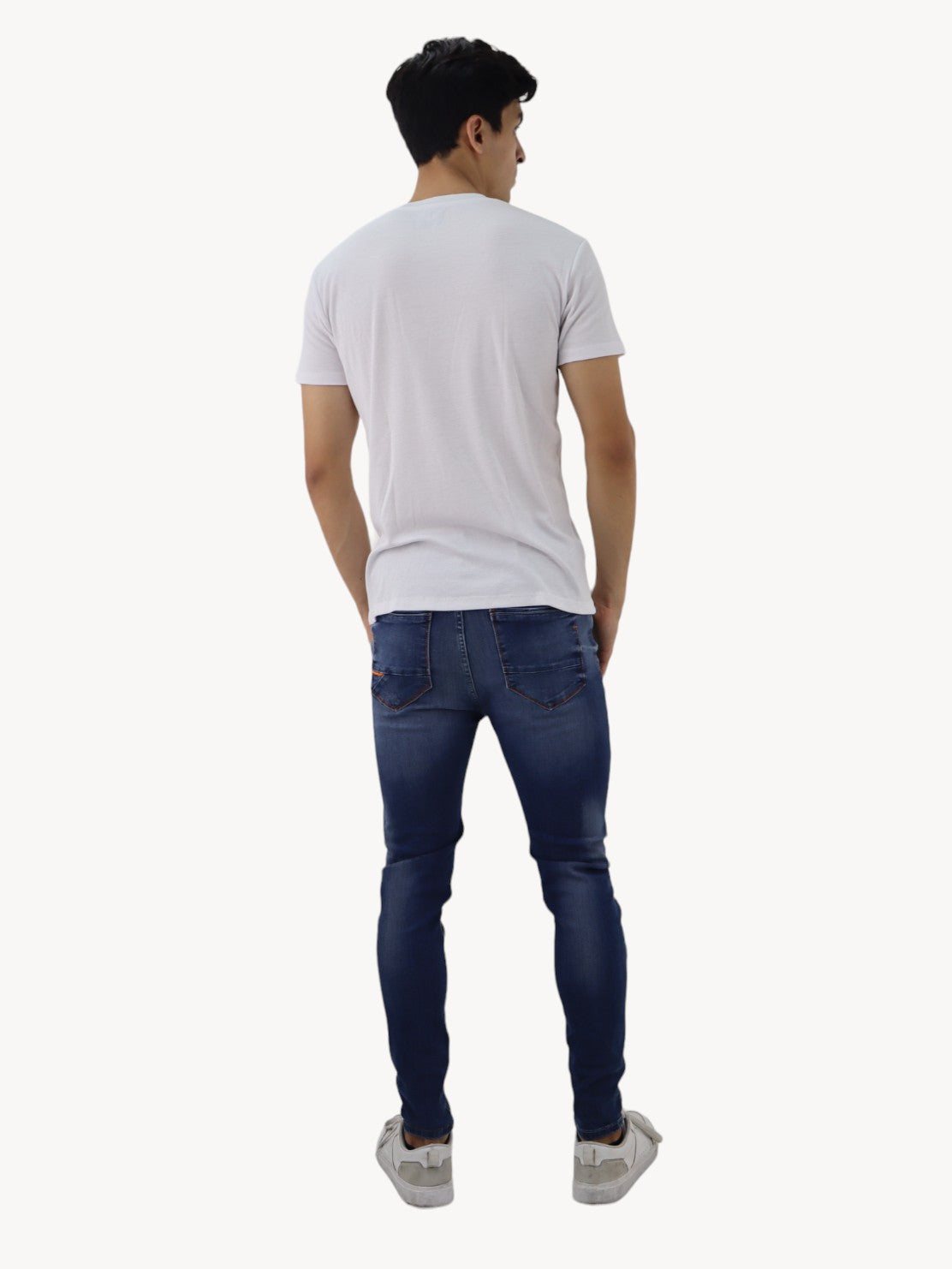 Jeans skinny de color azul deslavado con destrucción (NUEVA TEMPORADA)