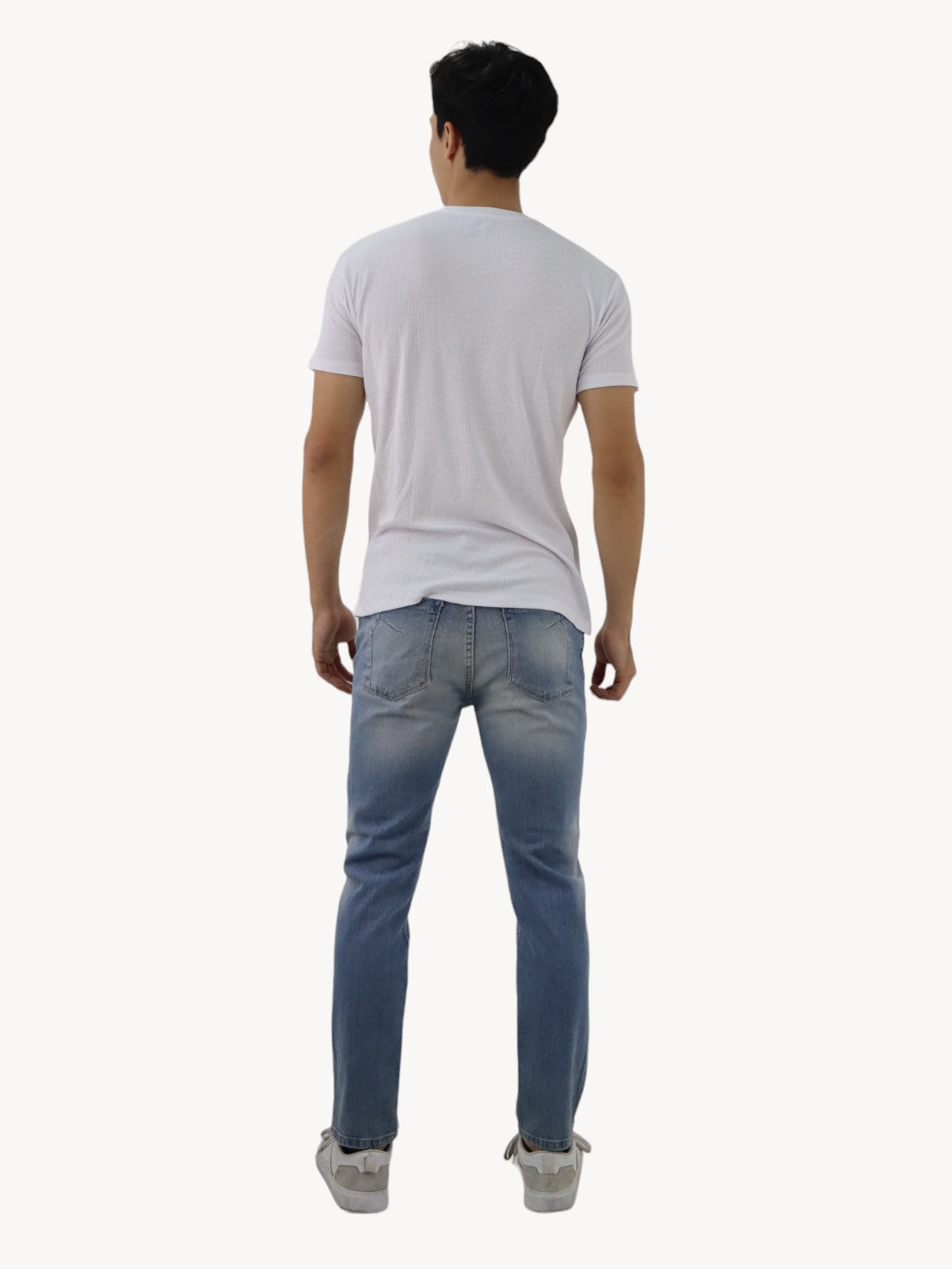 Jeans estilo slim/skinny deslavado con destrucción (NUEVA TEMPORADA)