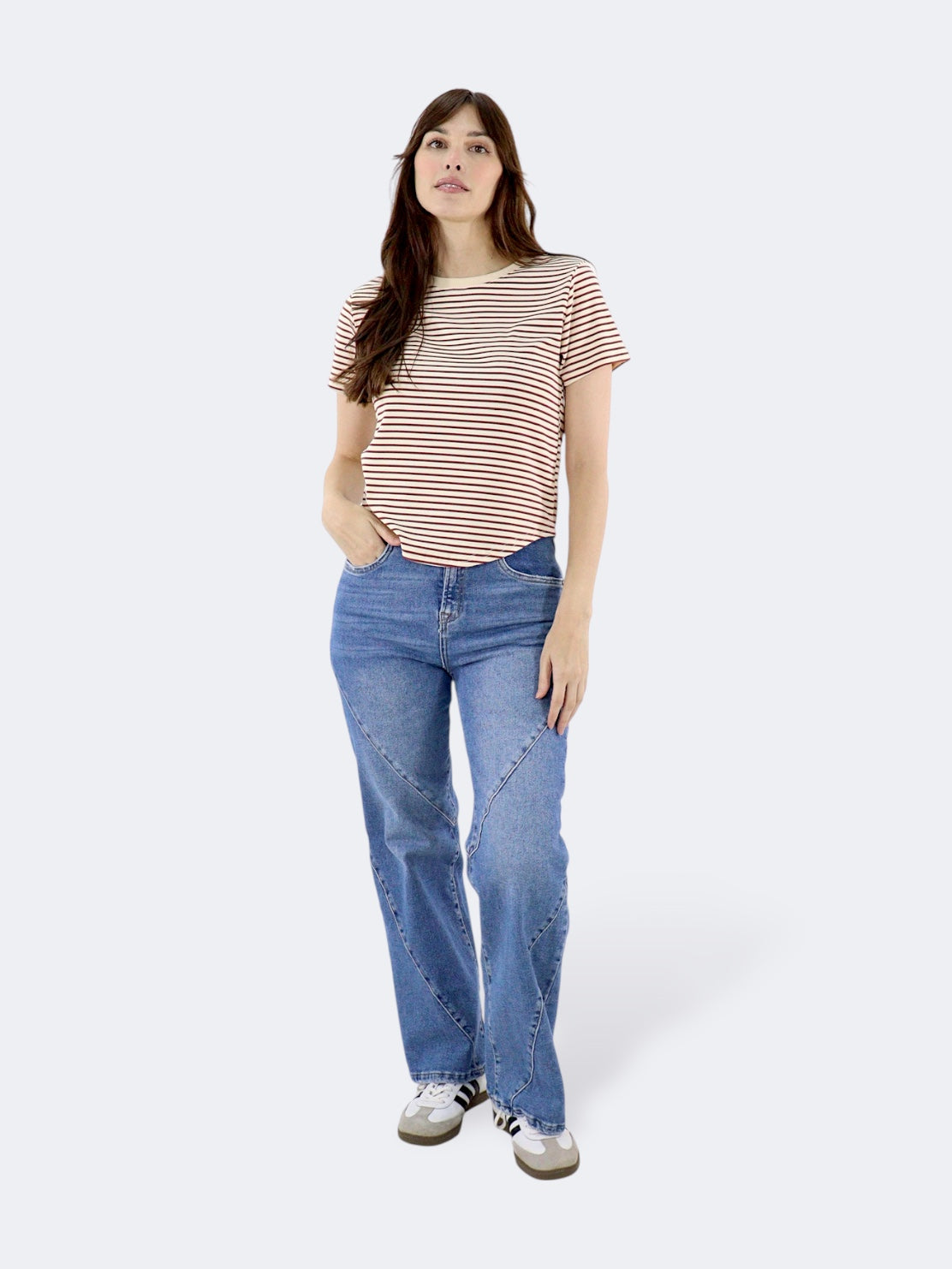 Jeans Wide-Tiro Alto