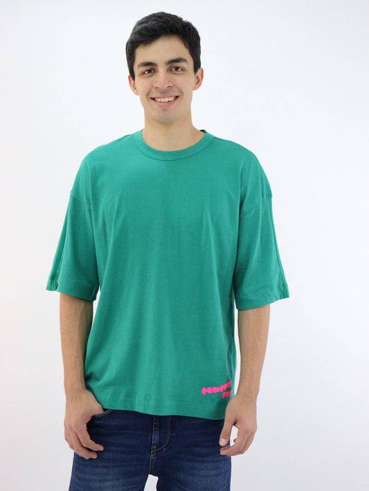 Playera mid size de color verde