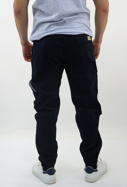 Jogger cargo gabardina de color azul marino (NUEVA TEMPORADA)