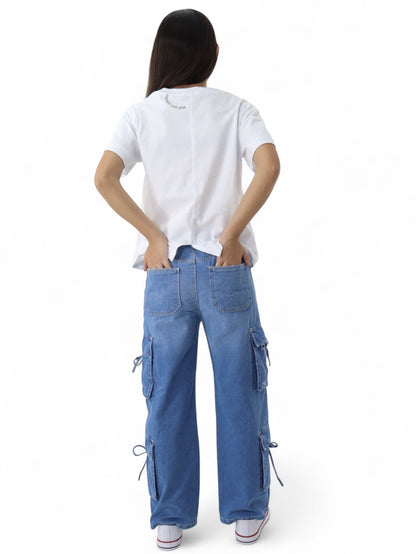 Jeans Cargo Wide Leg
