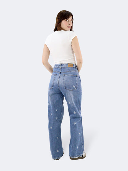 Jeans Baggy-Tiro Alto