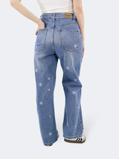 Jeans Baggy-Tiro Alto