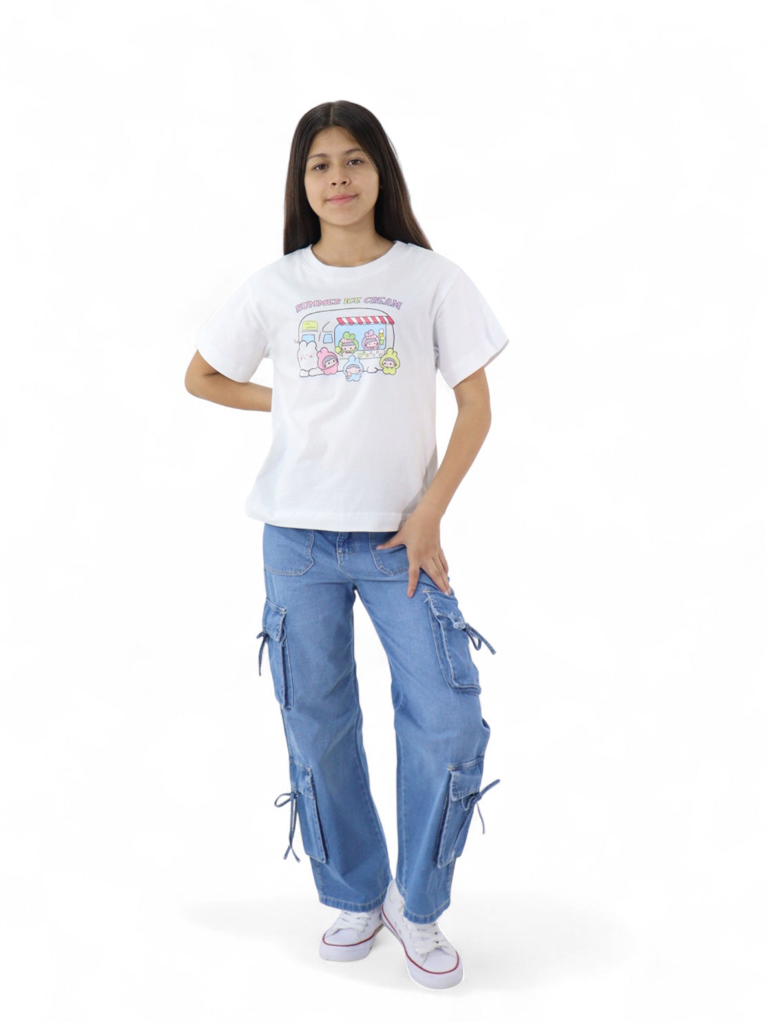 Jeans Cargo Wide Leg