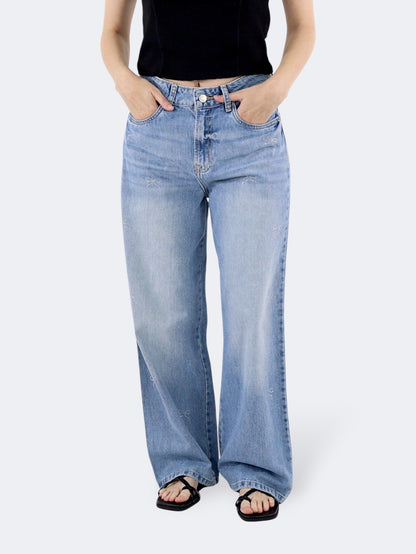 Jeans Wide Leg Brillos
