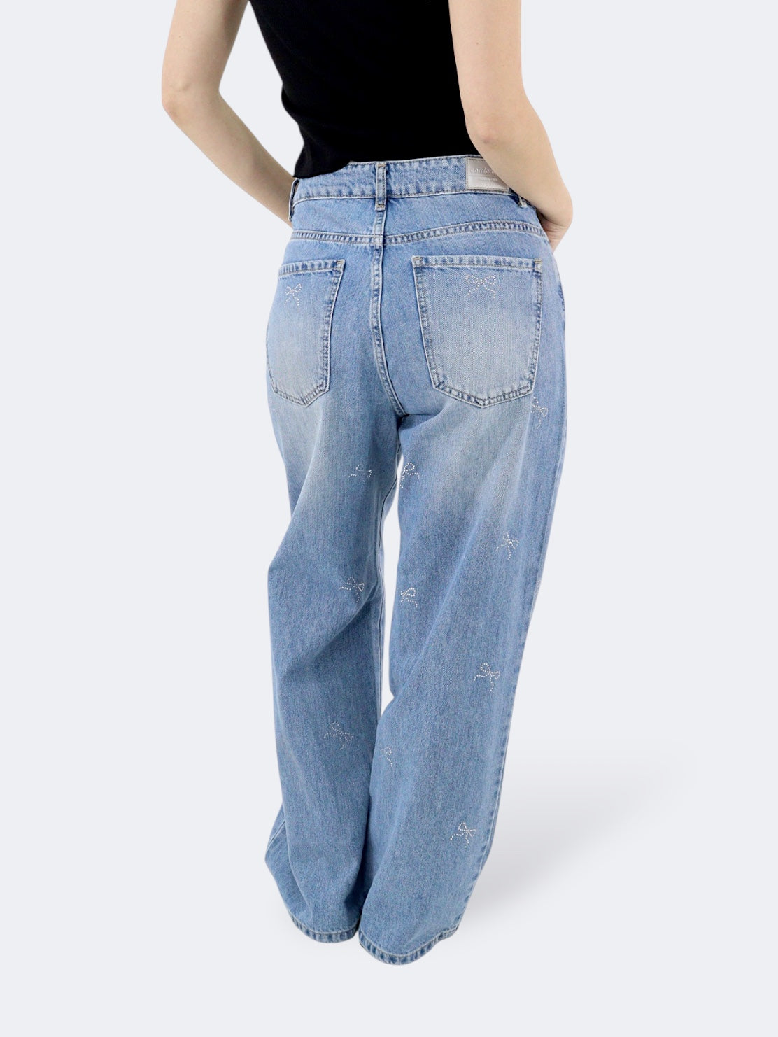 Jeans Wide Leg Brillos