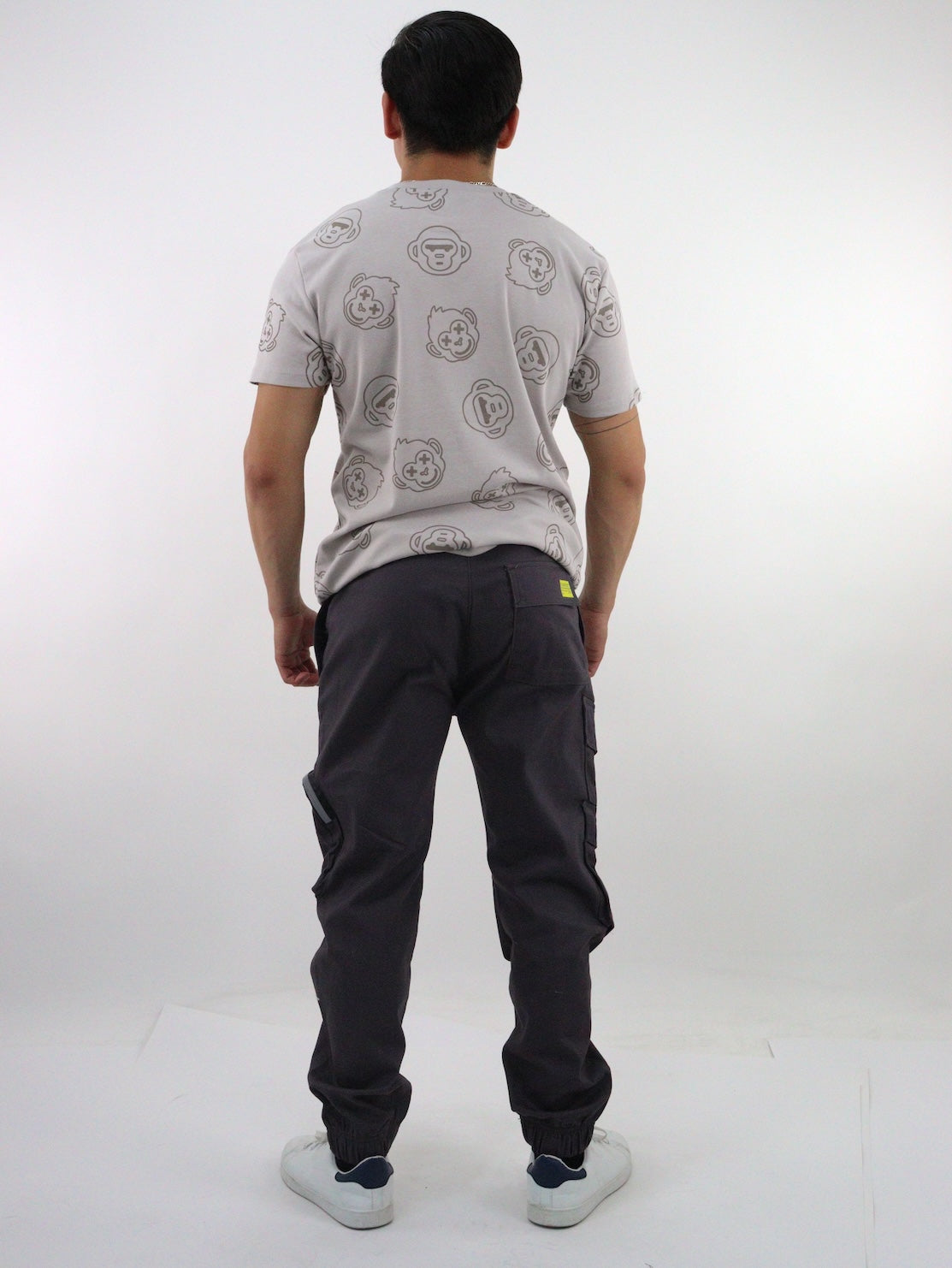 Jogger cargo de gabardina color gris oxford (NUEVA TEMPORADA)