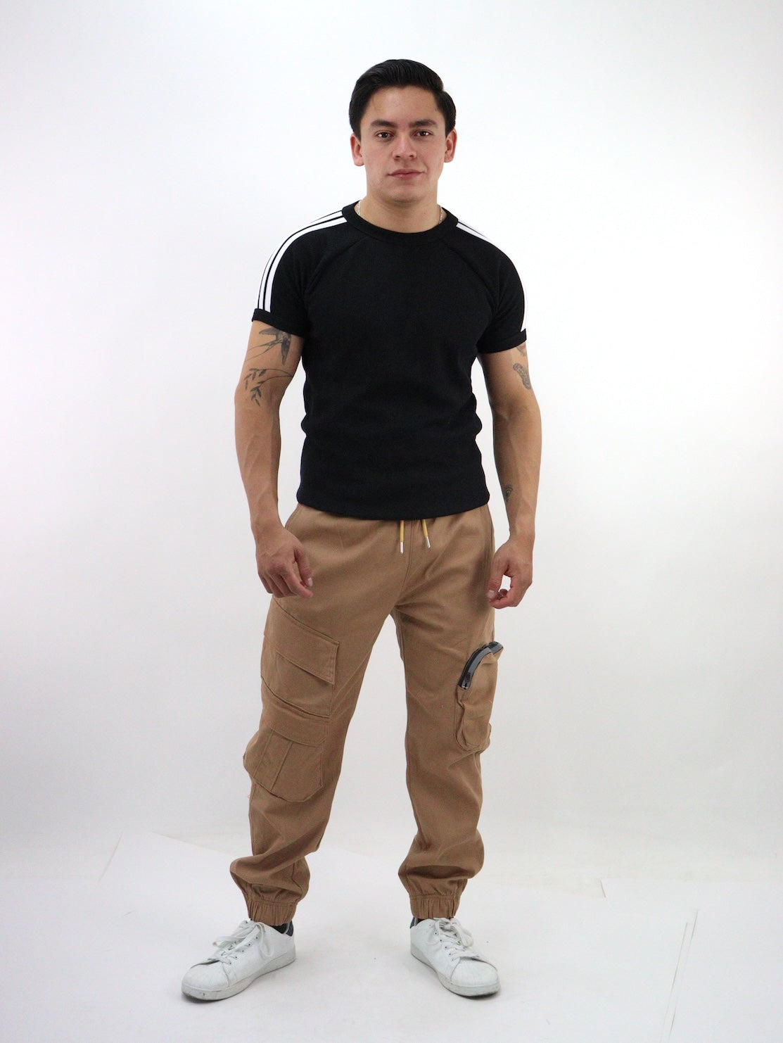 Jogger cargo gabardina de color camel (NUEVA TEMPORADA)